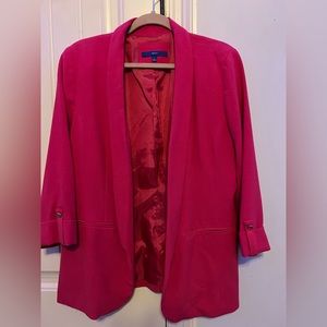 Apt. 9 hot pink boyfriend blazer size L large